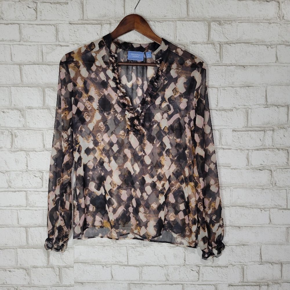 Simply Vera Vera Wang polyester blouse